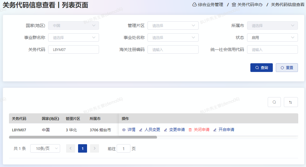 列表页面
