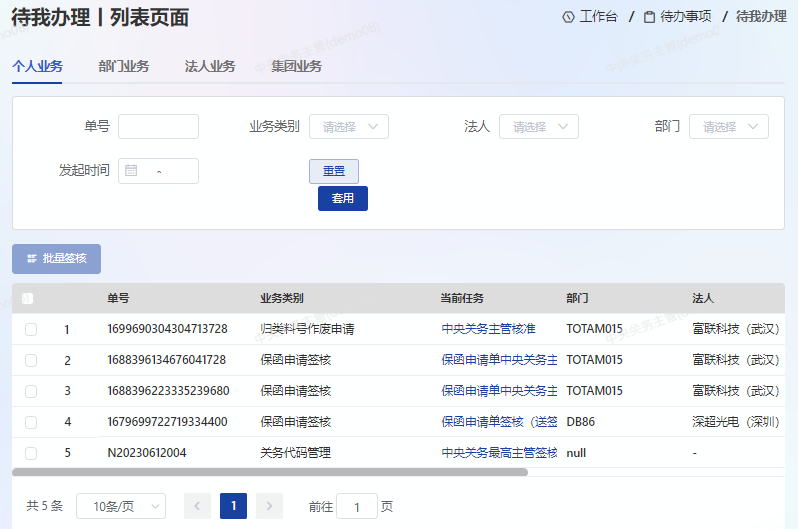 个人业务